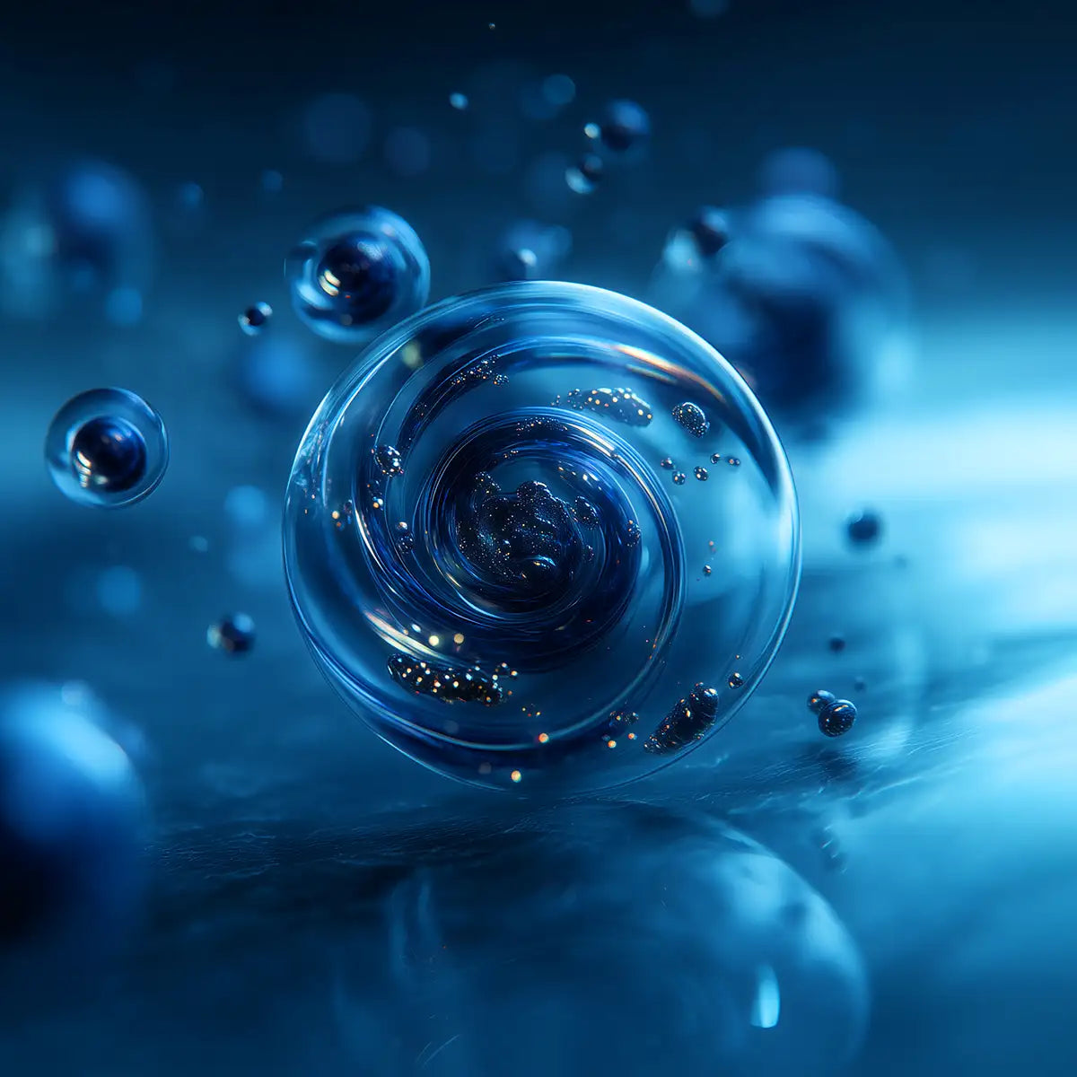 Oemeta coolant fluid swirl with clear droplets showing stable flow and high performance from Tech Tool