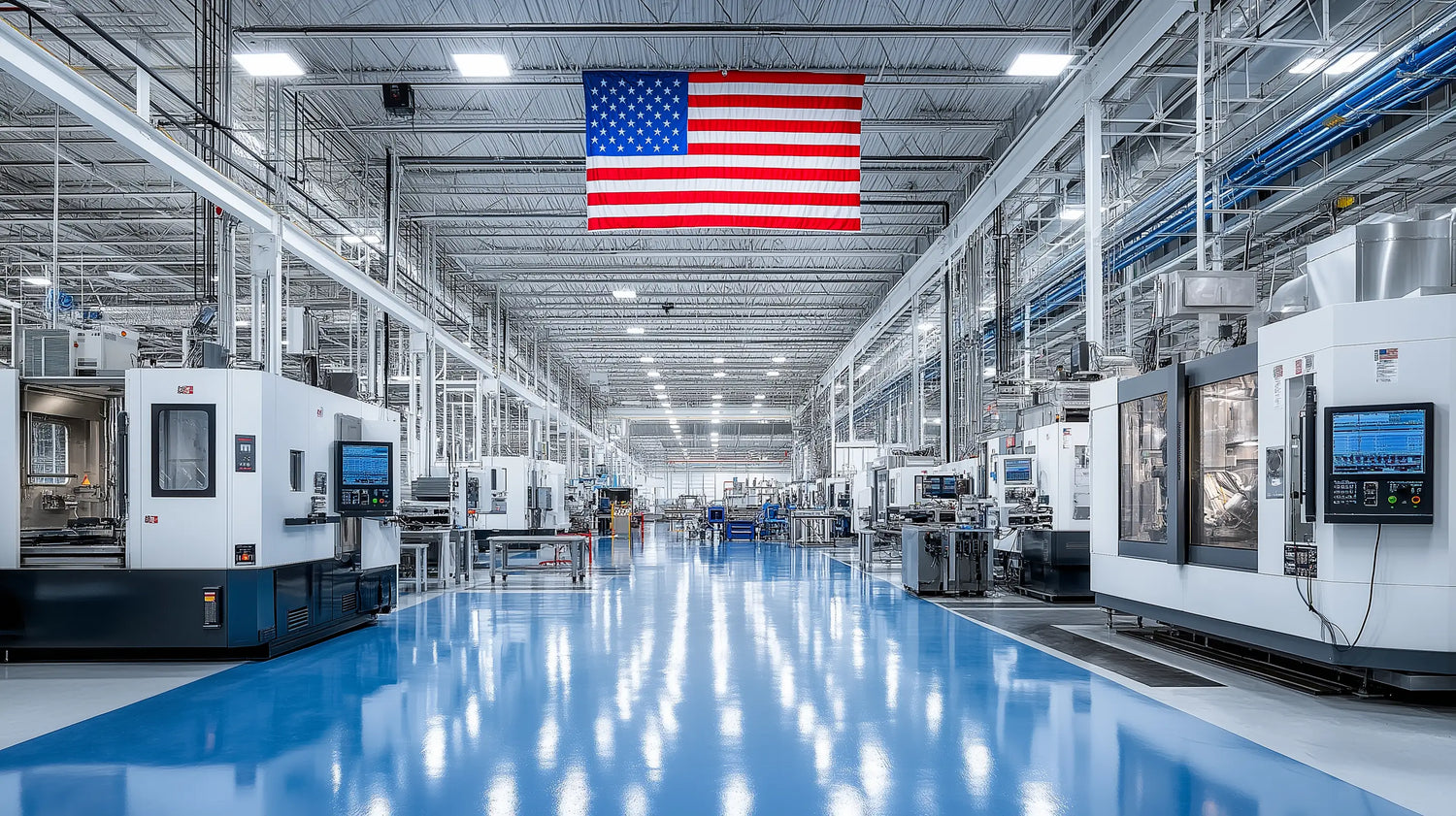 Tech Tool and Oemeta Memorial Day shutdown prep with machined parts and coolant in a clean industrial setting