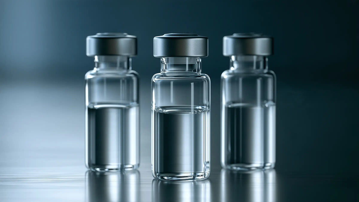 Clear sample vials illustrating Tech Tool Oemeta coolant conductivity guidance