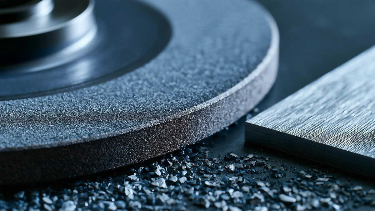 Grinding wheel surface detail for the Tech Tool Oemeta grinding coolant guide