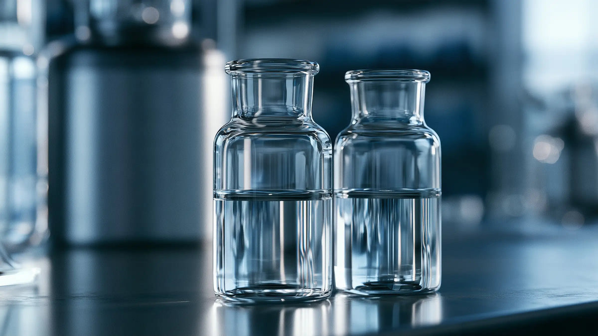 Clear fluid samples for the Tech Tool Oemeta metalworking fluid lab report guide