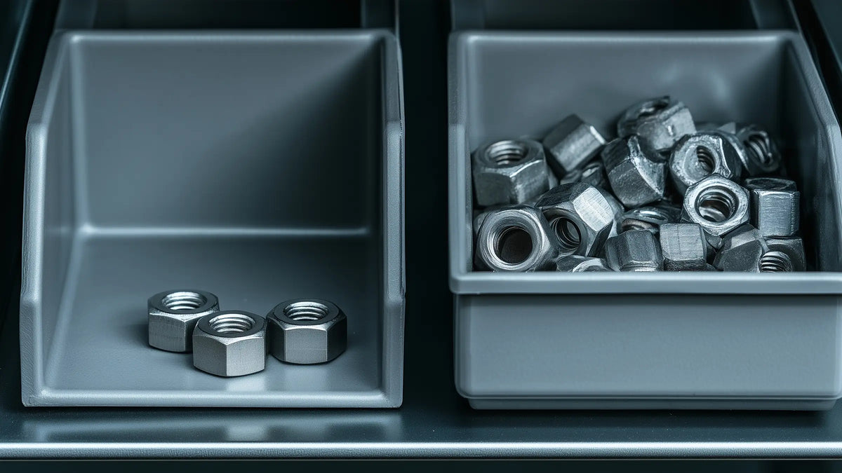Low and replenished stock bins for Tech Tool Oemeta supply planning