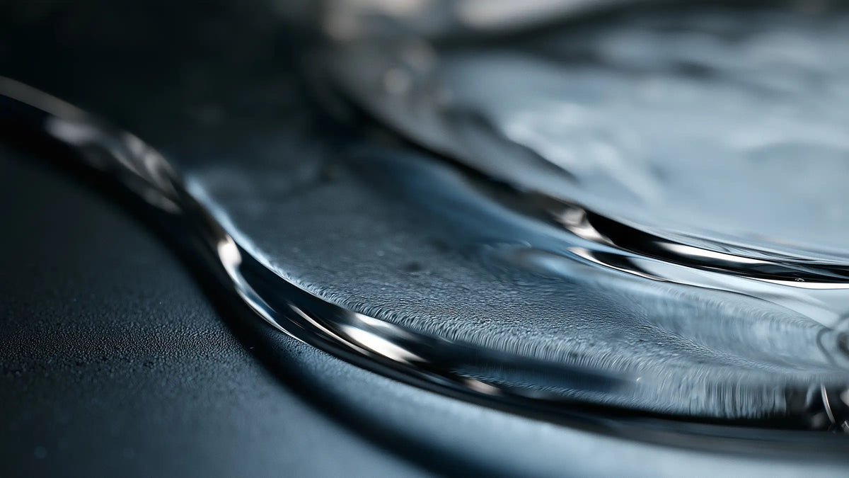 Clear fluid on metal illustrating Tech Tool Oemeta FRIGOMET BF 600 guidance