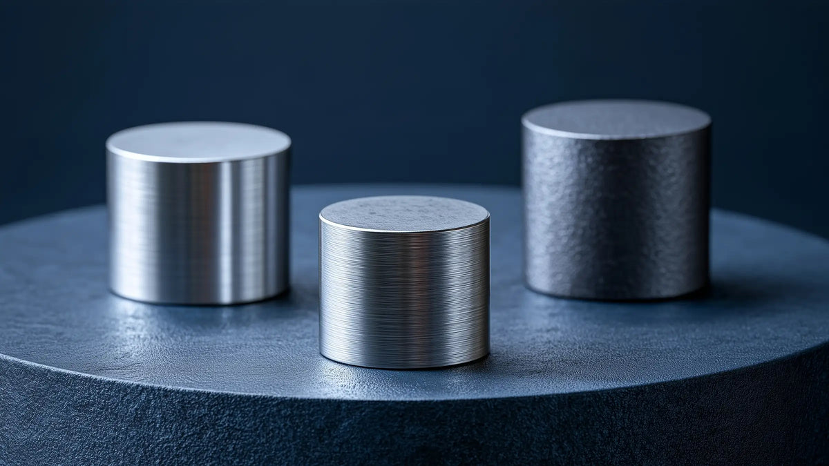 Machined material samples illustrating Tech Tool Oemeta NOVAMET 110 qualification