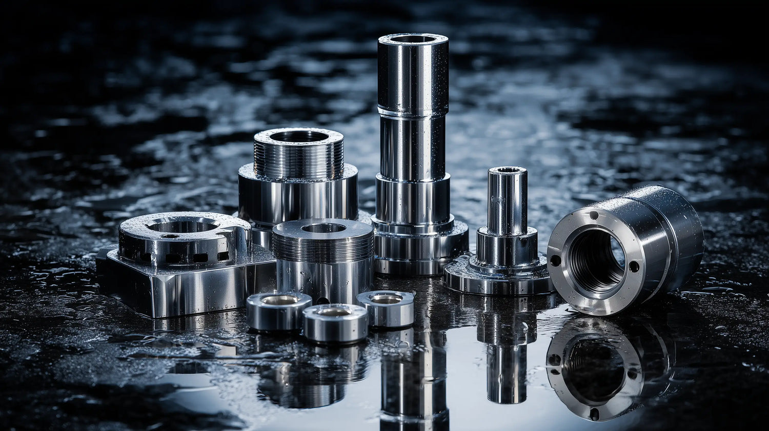 Tech Tool and Oemeta coolant concentration guidance with machined parts and coolant in a clean industrial setting