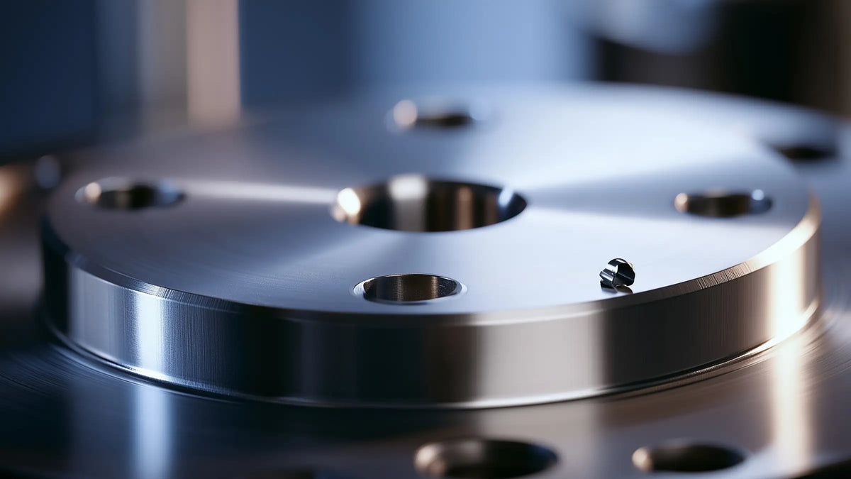 Machined steel part and chip for the Tech Tool robot machine tending guide