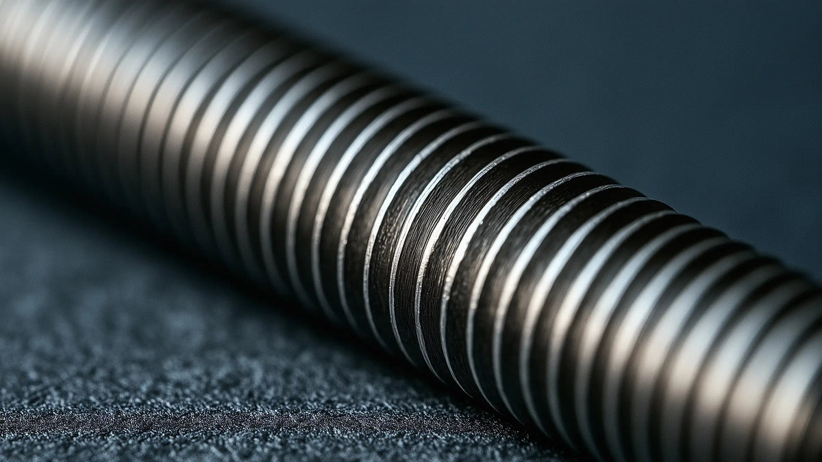 Threaded metal detail for Tech Tool Oemeta Swiss machining cutting oil guidance