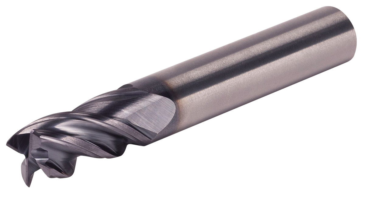 WIDIA VariMill XTREME 4X0E chamfered end mill — manufacturer representative series image; exact dimensions vary by material number