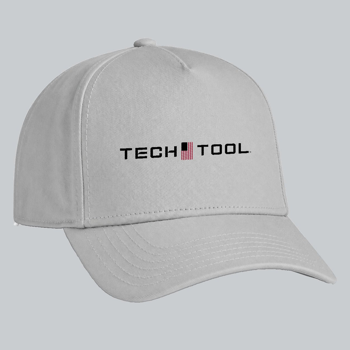 Tech Tool Core Frame Cap, three-quarter view showing Tech Tool logo, front panel and curved brim | Color: Storm