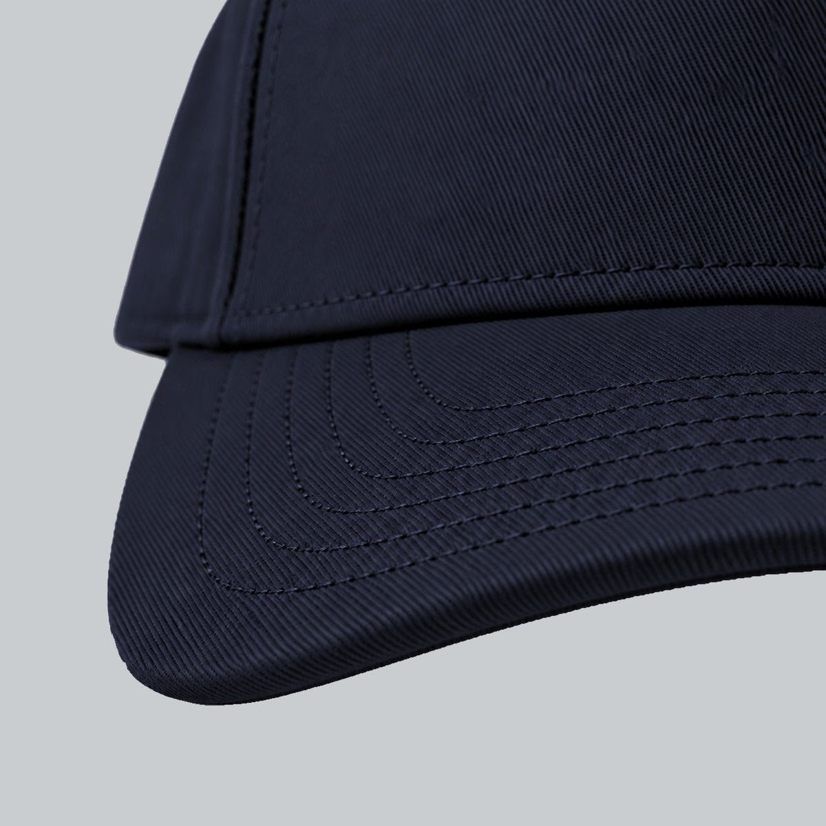 Tech Tool Core Frame Cap, oblique brim and stitching detail matching the collection viewing direction | Color: Navy