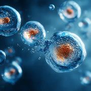 Oemeta ADDI PROX AF C calcium based defoamer shown on a blue coolant surface with clear micro droplet clusters used by Tech Tool for reducing foam in water soluble coolants and long lasting performance