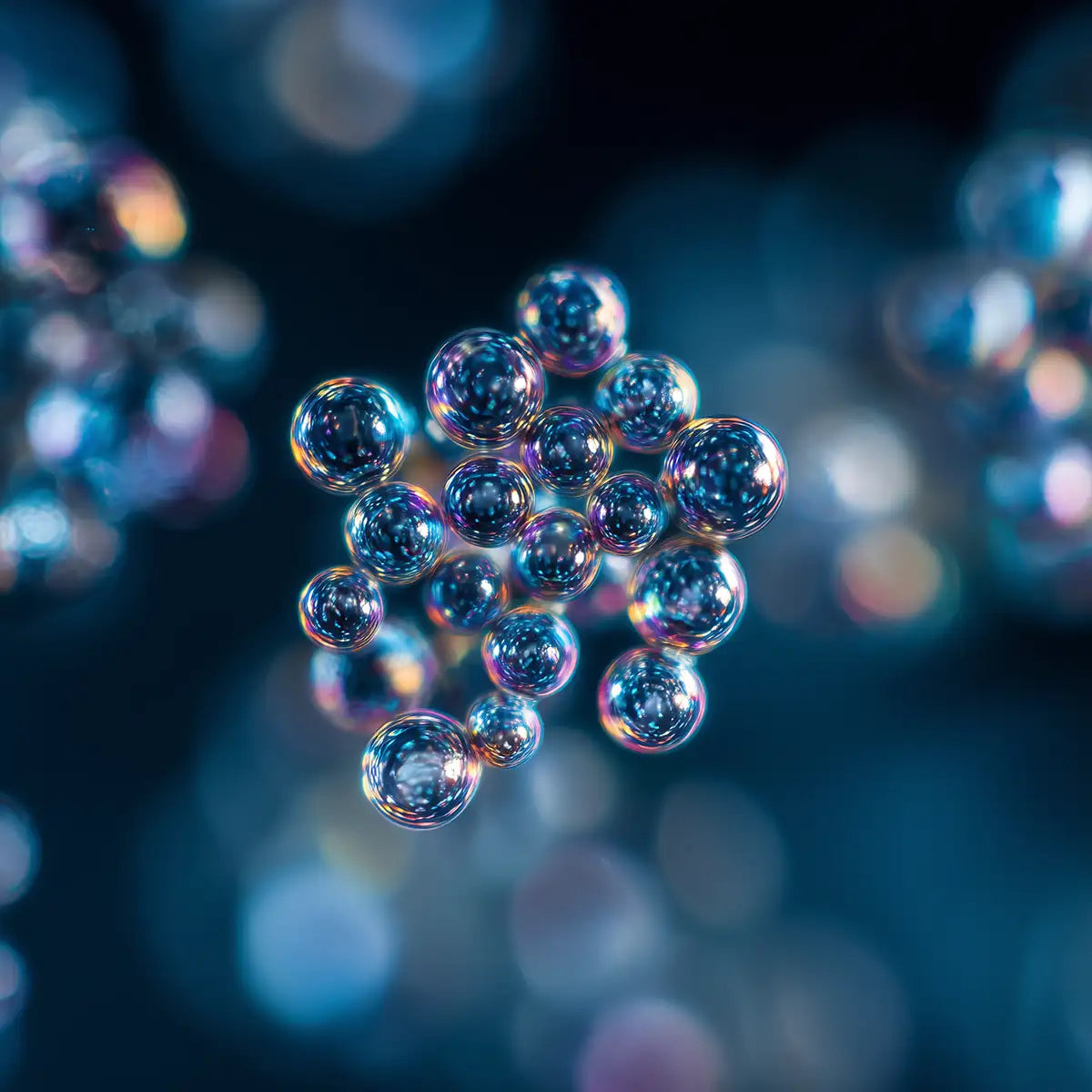 Oemeta HYCUT ET 32 multi function Hycut oil shown as clear suspended micro droplets demonstrating lubricity cooling stability and versatile machining performance