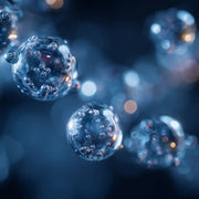 Oemeta NOVAMET 110 semi synthetic coolant shown on a blue coolant surface with clear micro droplet detail used by Tech Tool for all types of machining as the updated version of Novamet 100