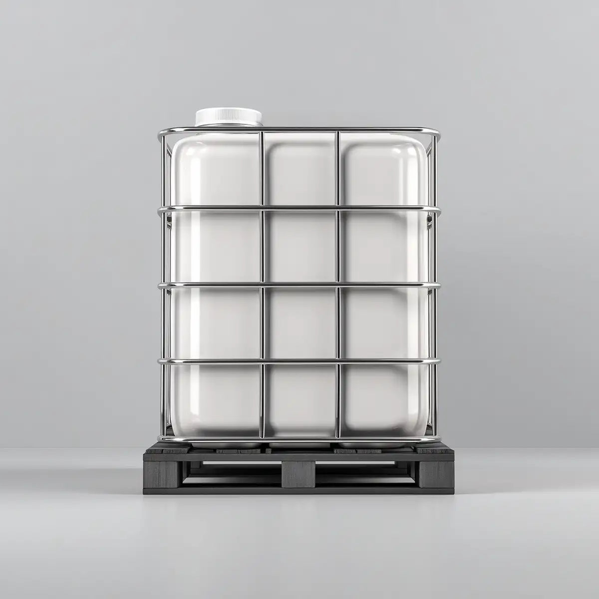 Oemeta coolant tote supplied by Tech Tool for high volume machining clean stable sumps and long fluid life