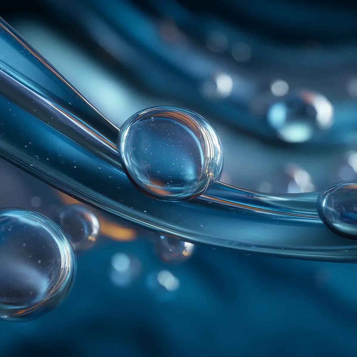 Oemeta Slide Way Oil #1 showing smooth high-film-strength lubrication droplets on metal surfaces highlighting ISO VG 32 slideway performance for machine tool stability