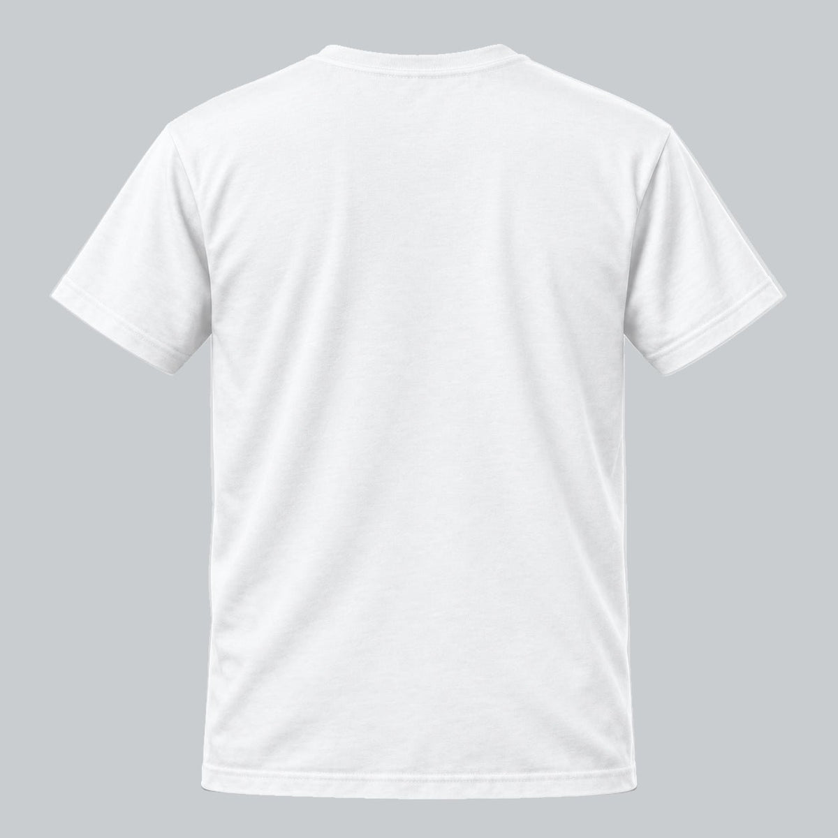 Tech Tool Core T-Shirt, back view showing plain back and collar | Color: White