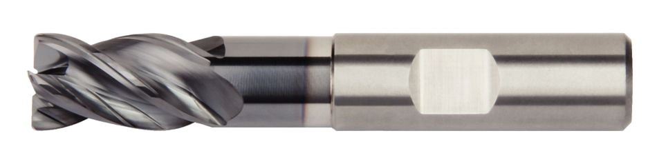 Kennametal HARVI I TE Chamfered End Mill — Necked — Weldon Shank — Metric