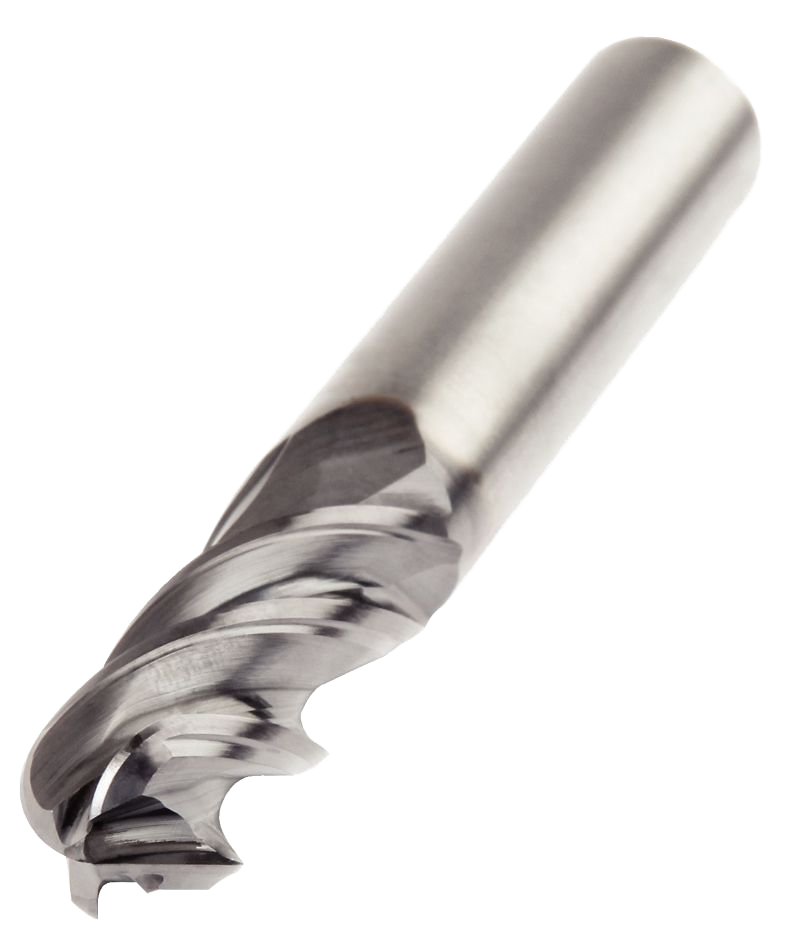 Kennametal HARVI I TE Ball Nose End Mill — Long — Plain Shank — Metric