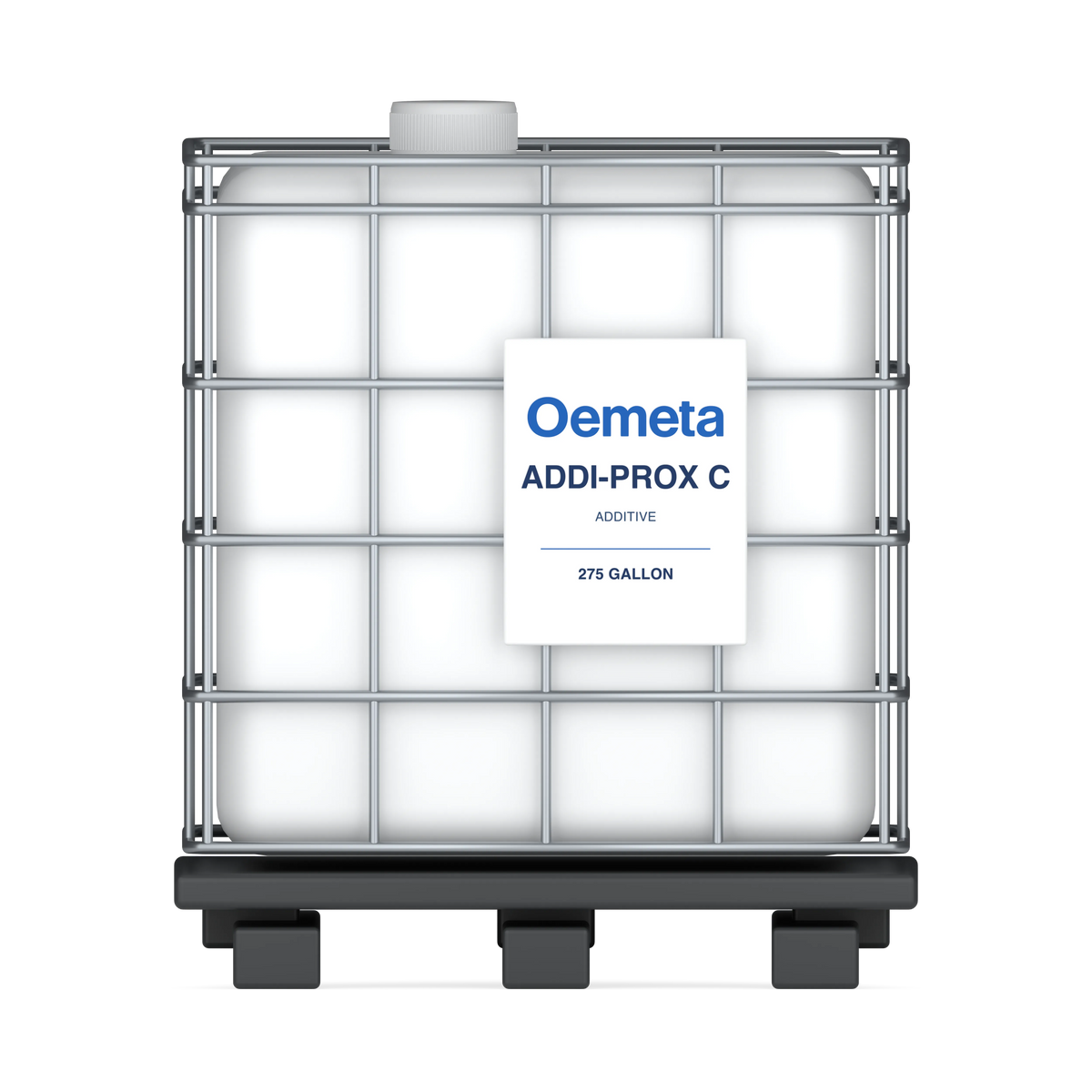 Oemeta ADDI-PROX C additive in a 275-gallon tote