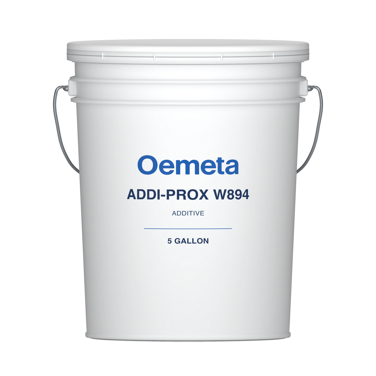 Oemeta ADDI-PROX W894 additive in a 5-gallon pail
