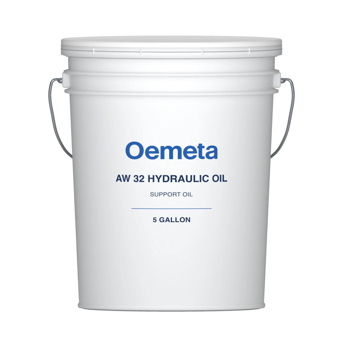 Oemeta AW 32 HYDRAULIC OIL support oil in a 5-gallon pail