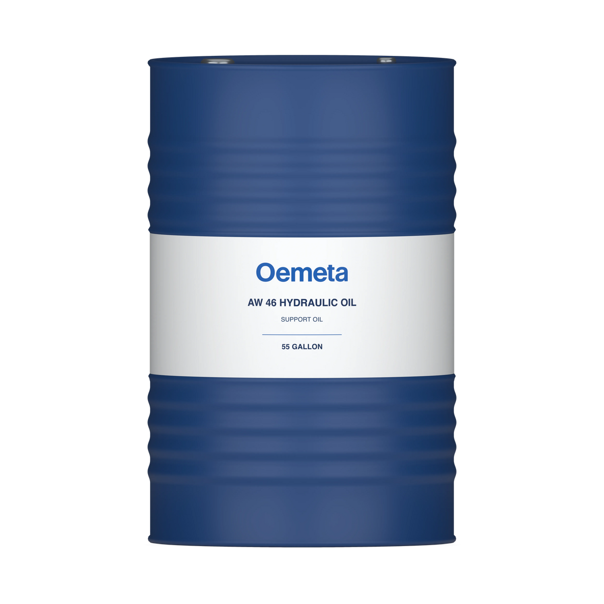 Oemeta AW 46 HYDRAULIC OIL support oil in a 55-gallon drum