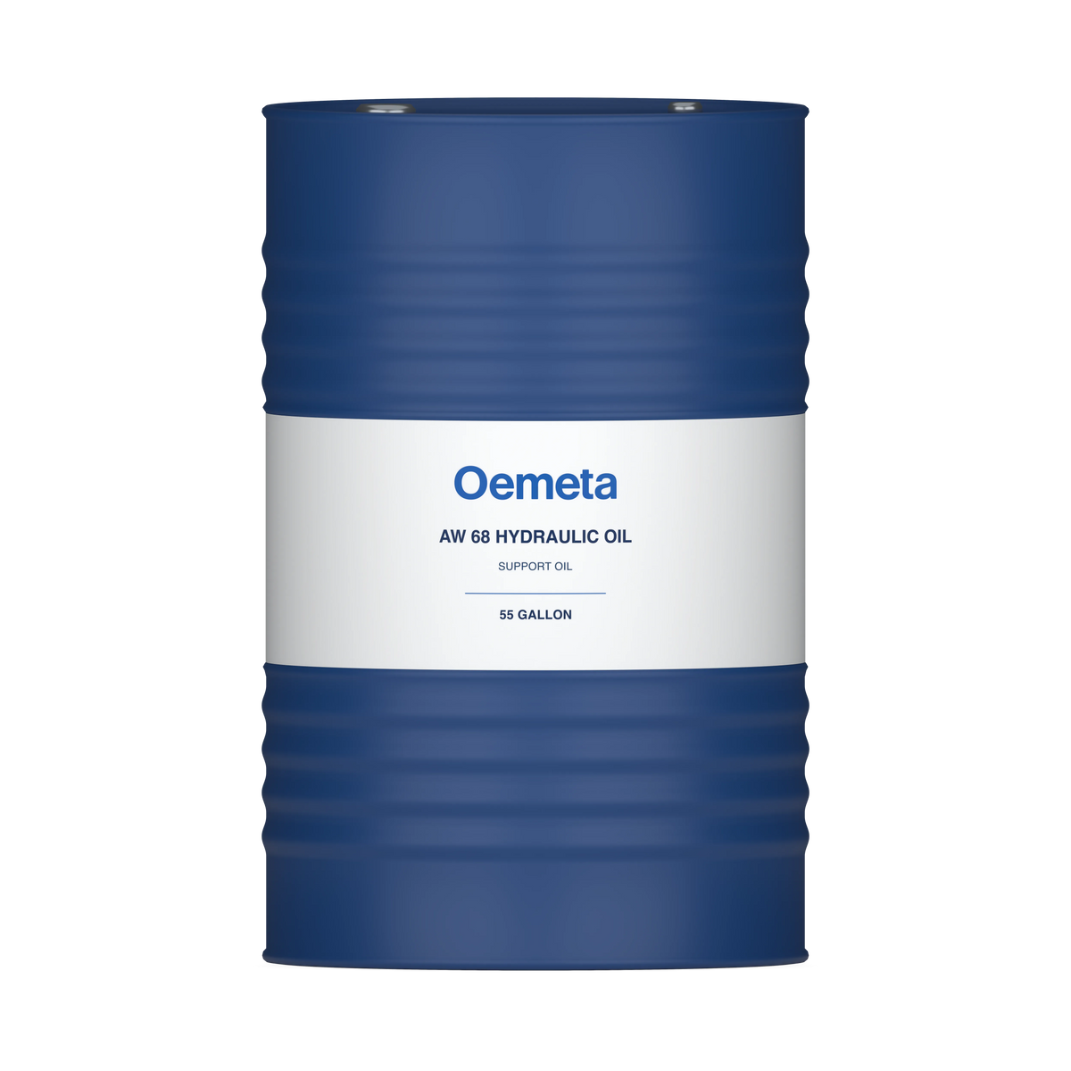 Oemeta AW 68 HYDRAULIC OIL support oil in a 55-gallon drum
