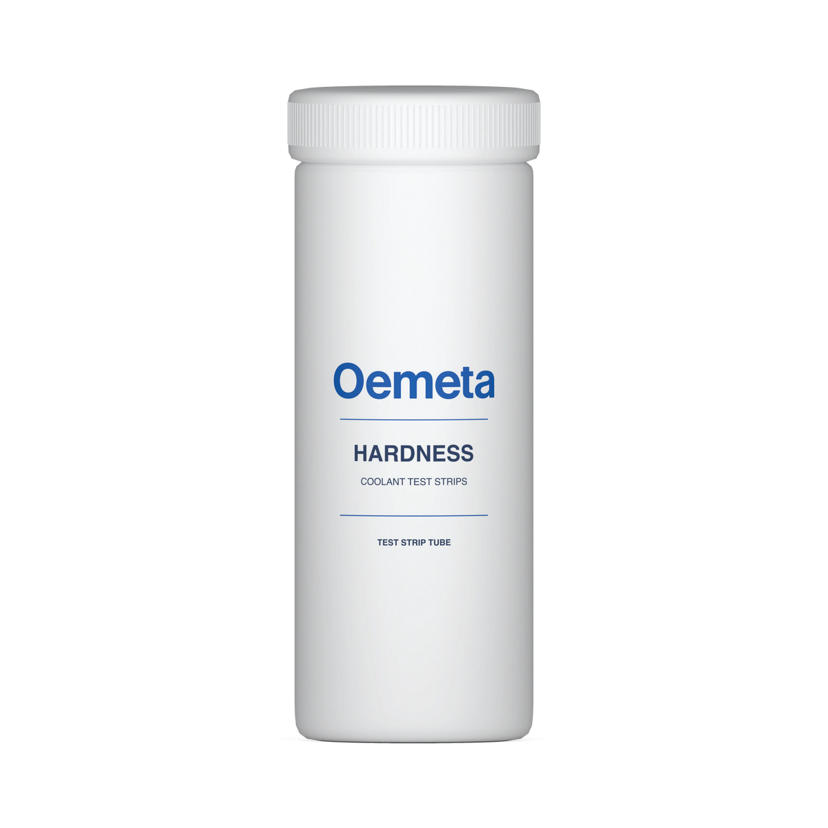 Oemeta Coolant Hardness Test Strip Tube with white ribbed cap