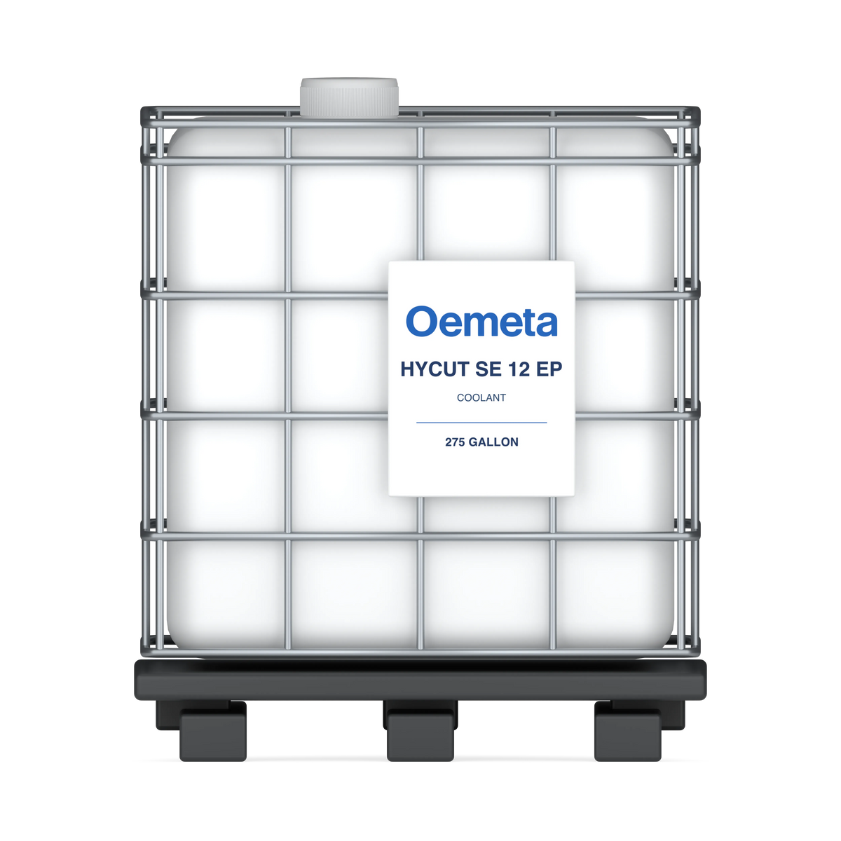 Oemeta HYCUT SE 12 EP coolant in a 275-gallon tote