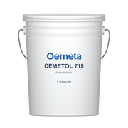 Oemeta OEMETOL 715 straight oil in a 5-gallon pail
