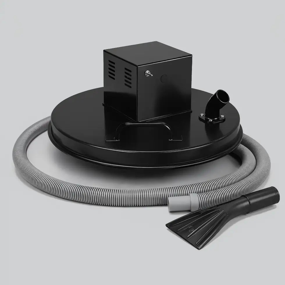Oemeta pneumatic coolant vacuum for 55 gallon drums used to remove and dispose of machine tool coolant supplied by Tech Tool