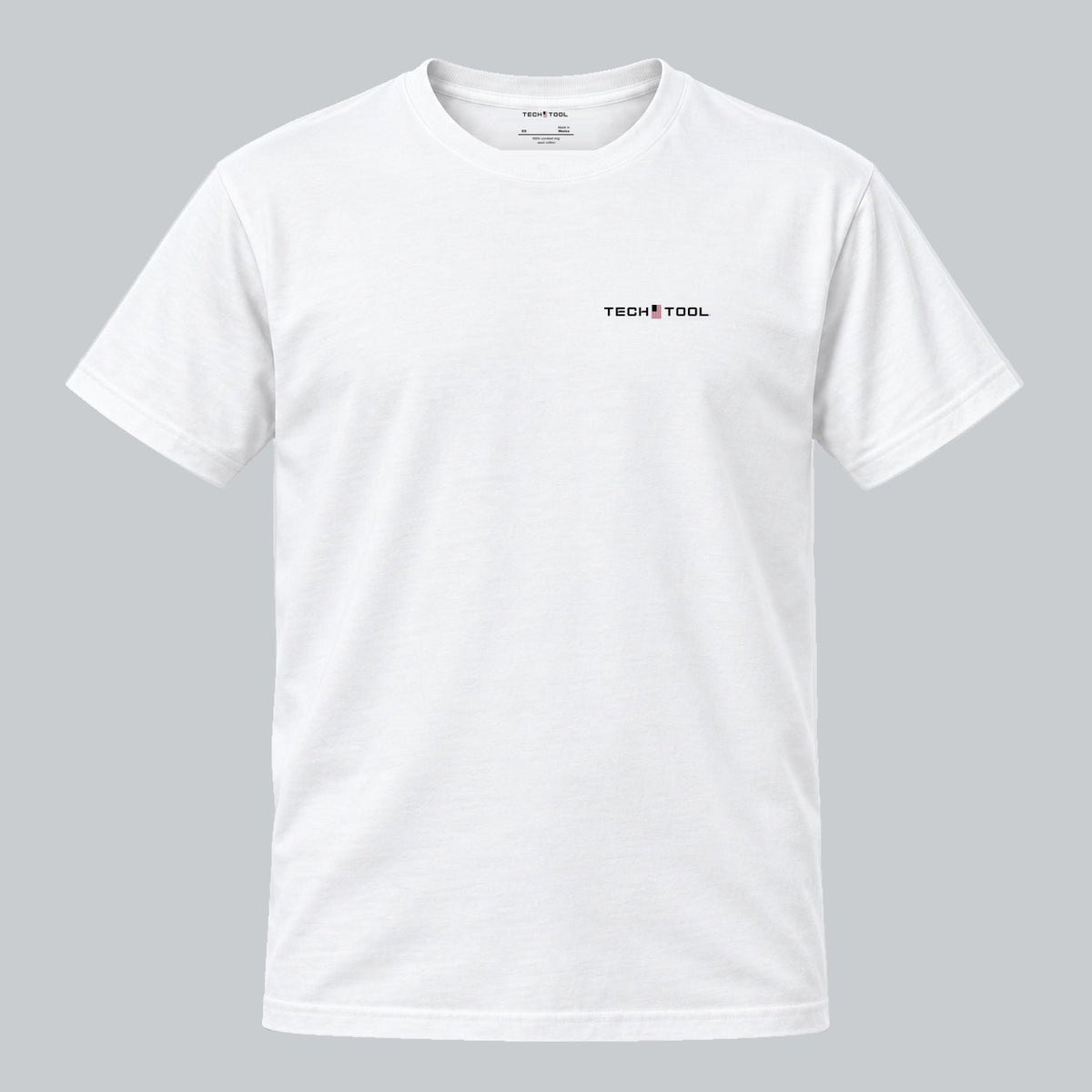 One More Pass T-Shirt, front view showing Tech Tool chest logo | Color: White