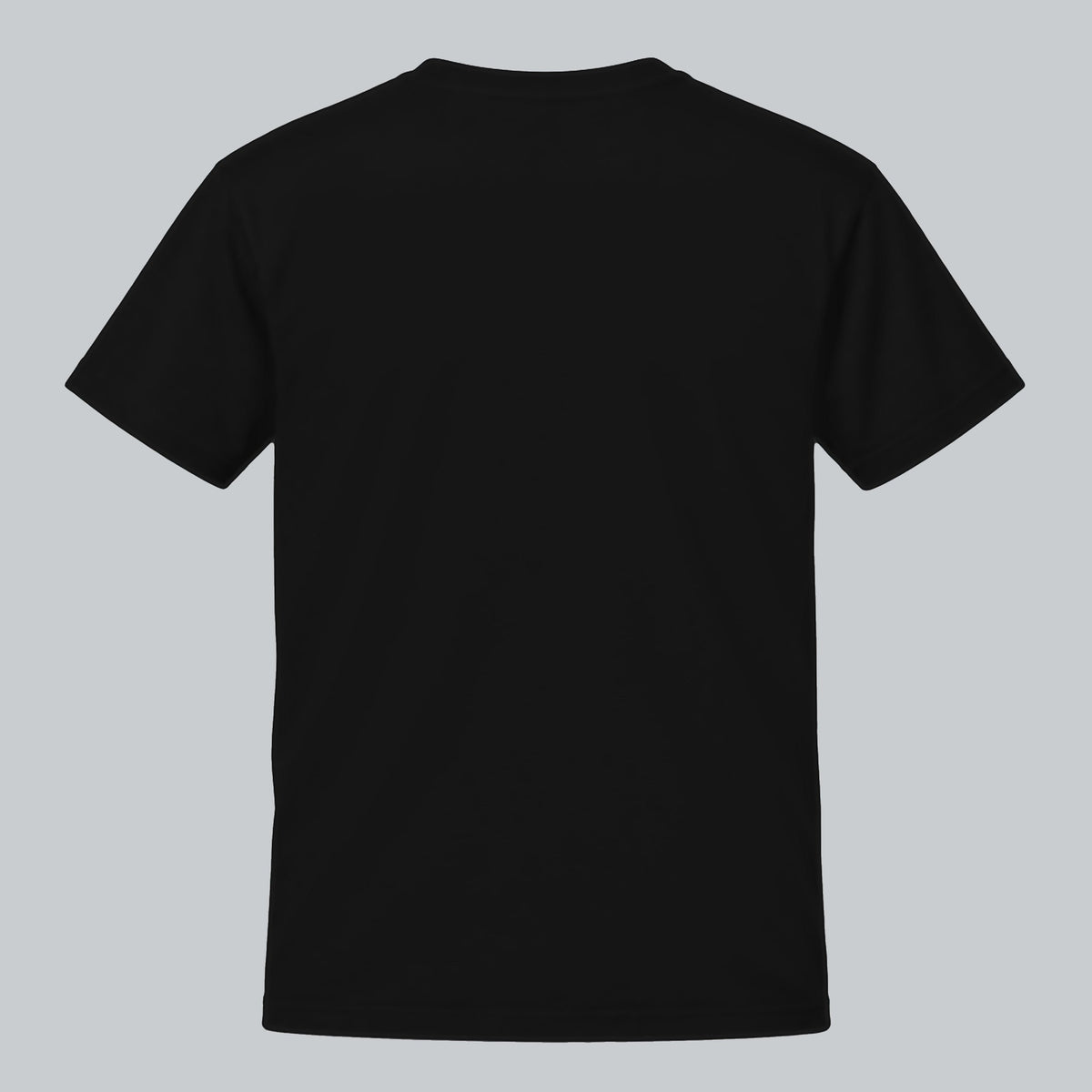 Tech Tool Core T-Shirt, back view showing plain back and collar | Color: Black