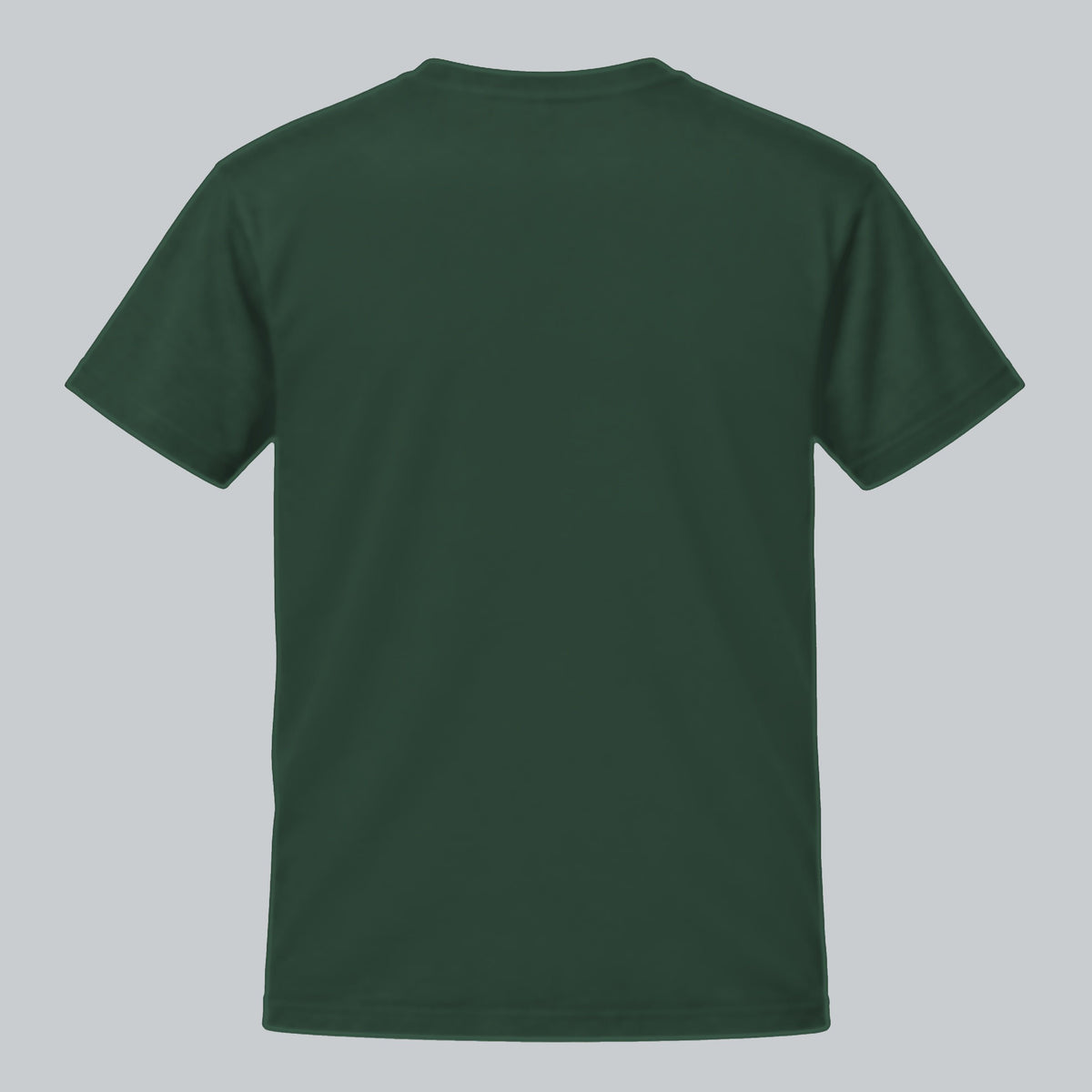 Tech Tool Core T-Shirt, back view showing plain back and collar | Color: Forest Green
