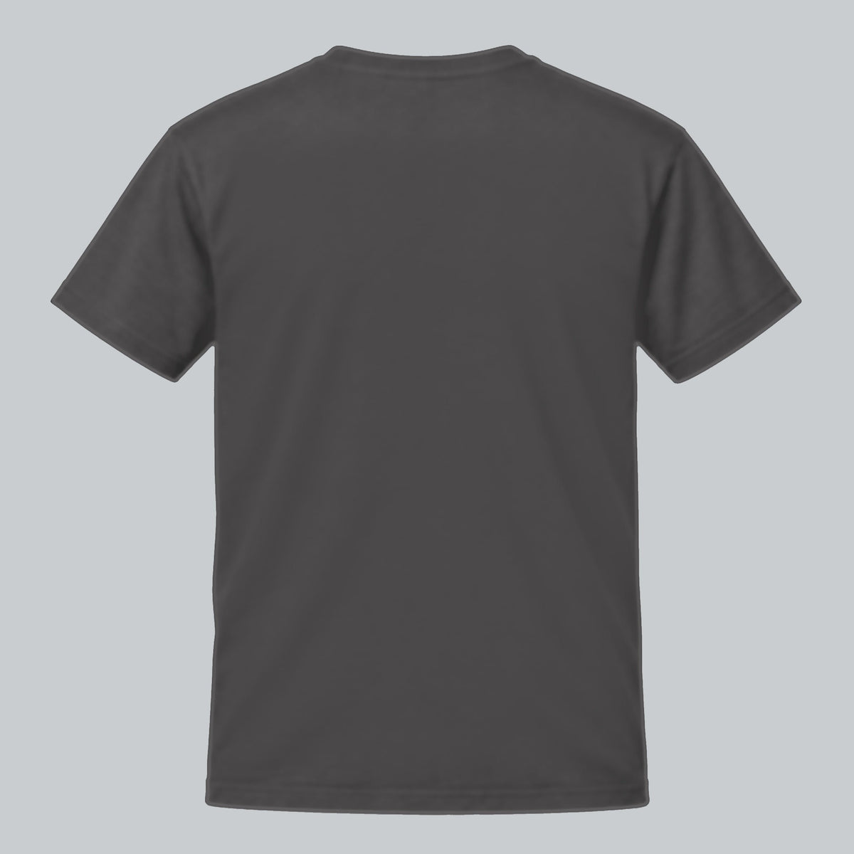 Tech Tool Core T-Shirt, back view showing plain back and collar | Color: Heavy Metal
