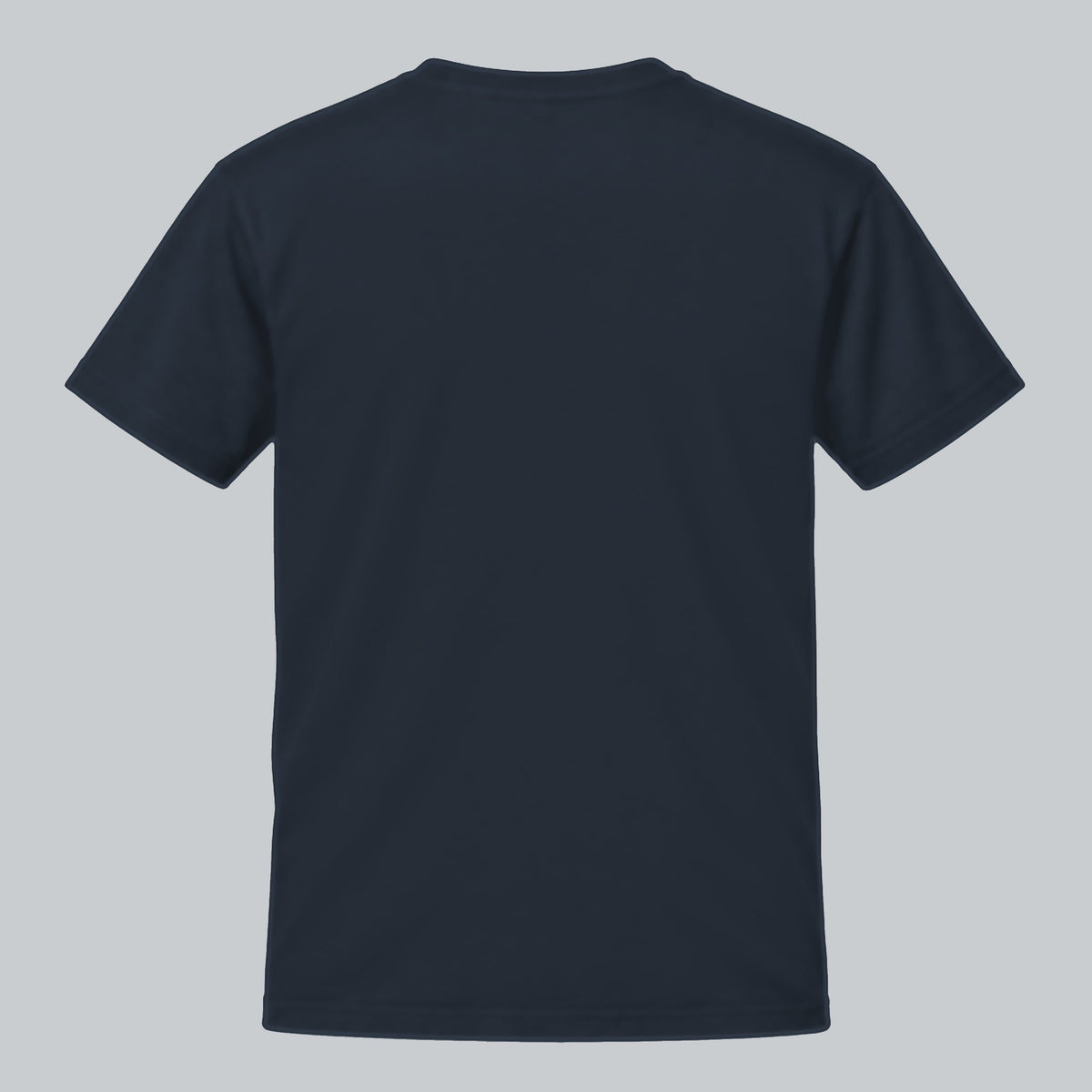 Tech Tool Core T-Shirt, back view showing plain back and collar | Color: Midnight Navy