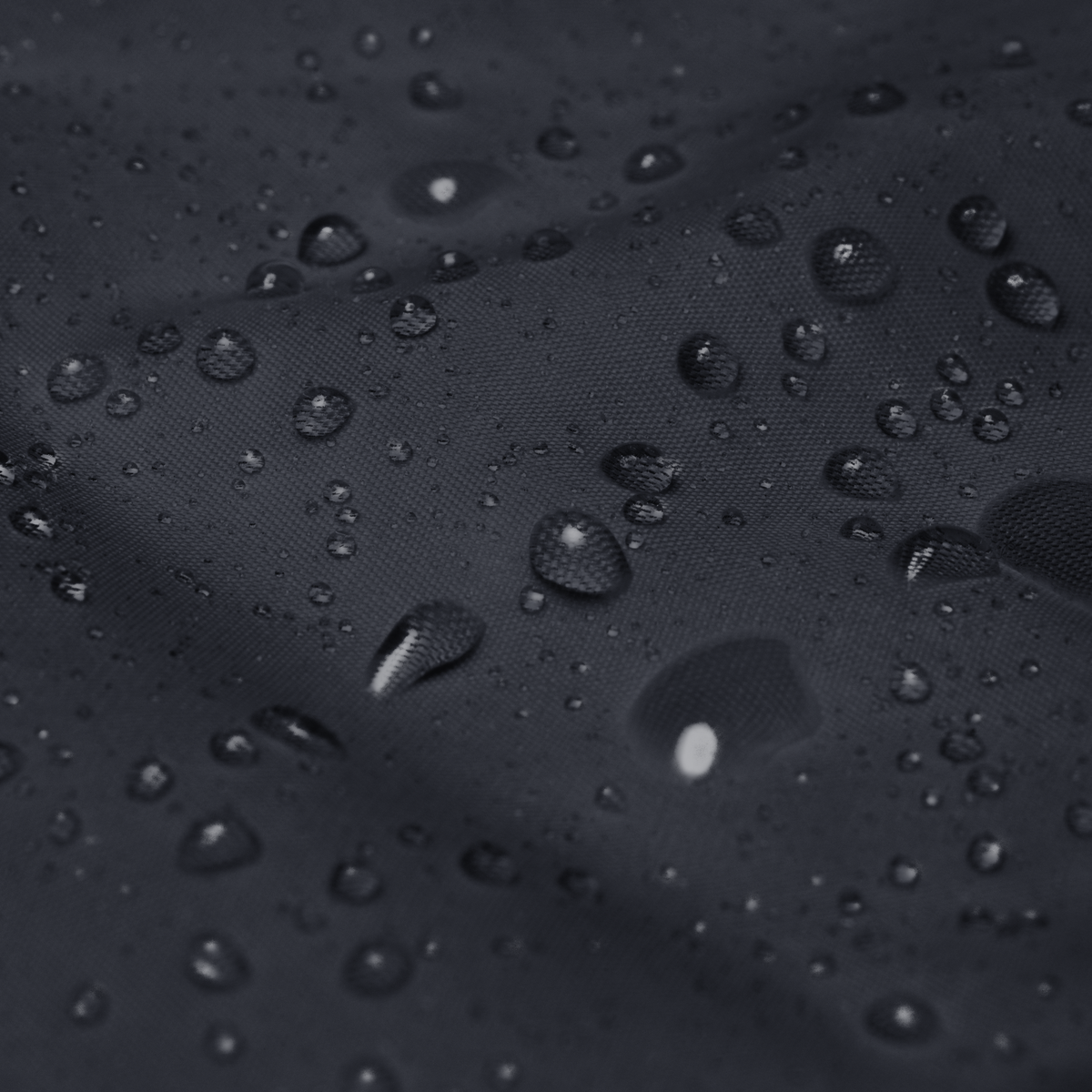 Tech Tool Unisex Core Windbreaker, supplier close-up of the polyamide shell fabric with water droplets | Color: Navy