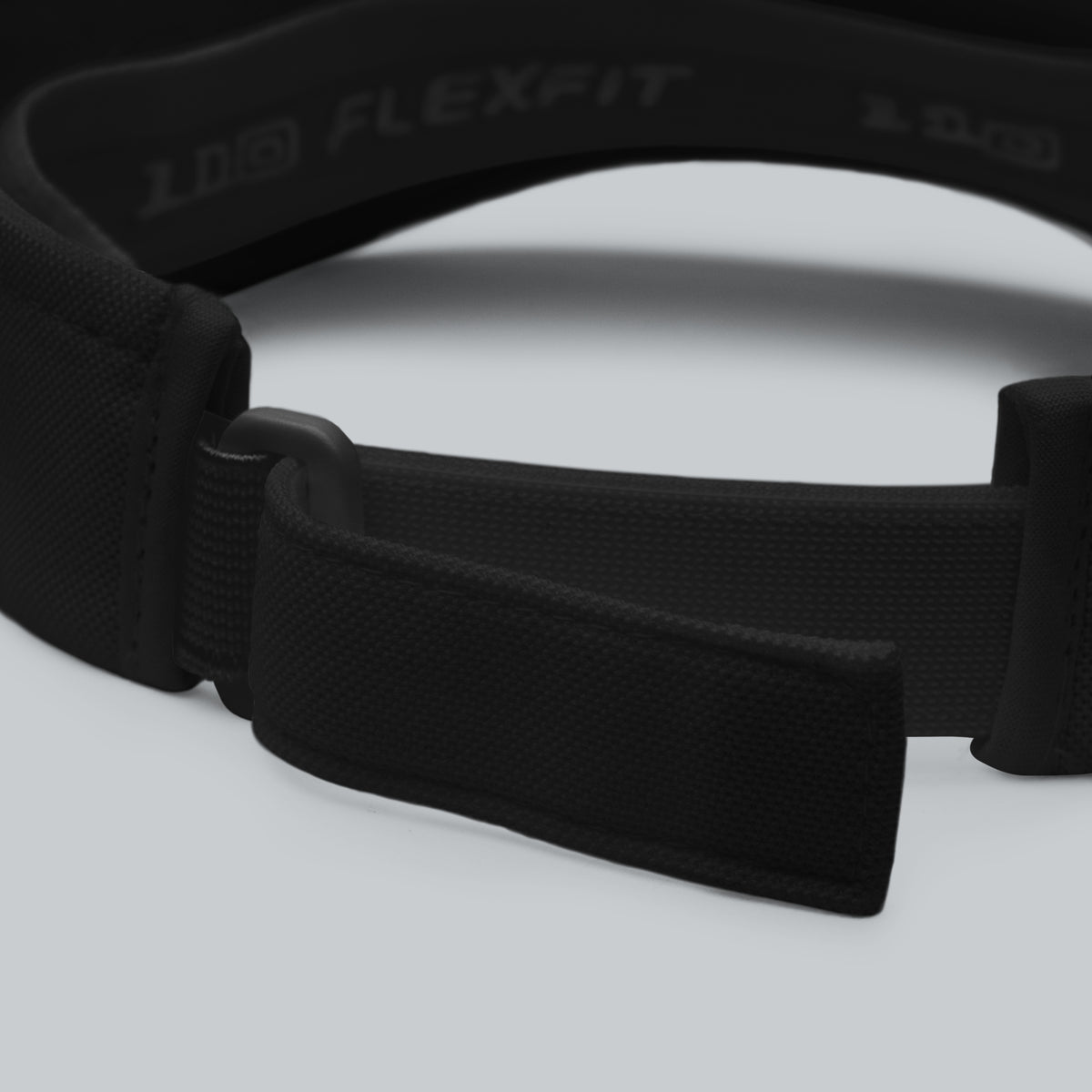Tech Tool Las Vegas visor in black with white logo, adjustable closure detail | Color: Black