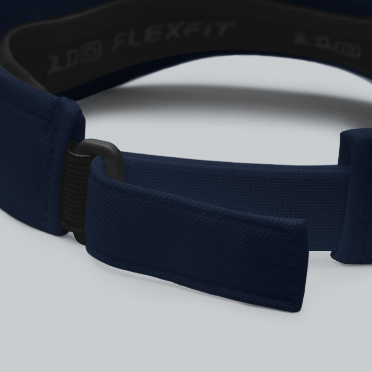 Tech Tool Las Vegas visor in navy with white logo, adjustable closure detail | Color: Navy