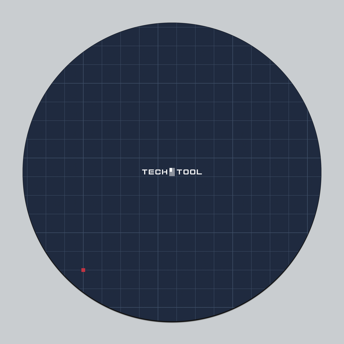 Tech Tool Datum mouse pad full view | Design: Datum | Color: Navy | Format: Round