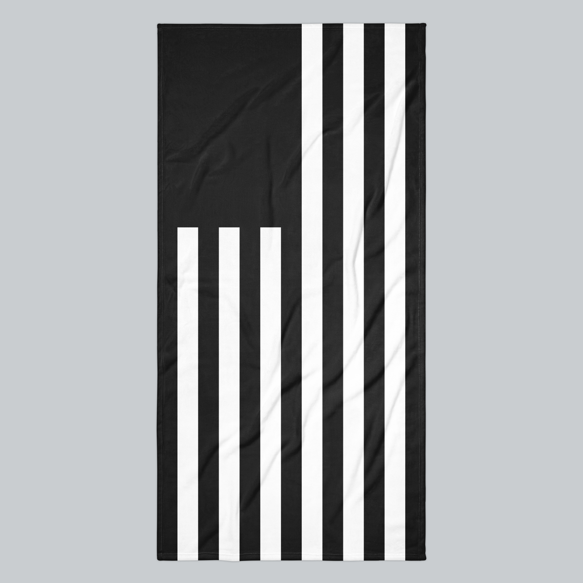 Tech Tool Signature Beach Towel in Black, full front | Color: Black