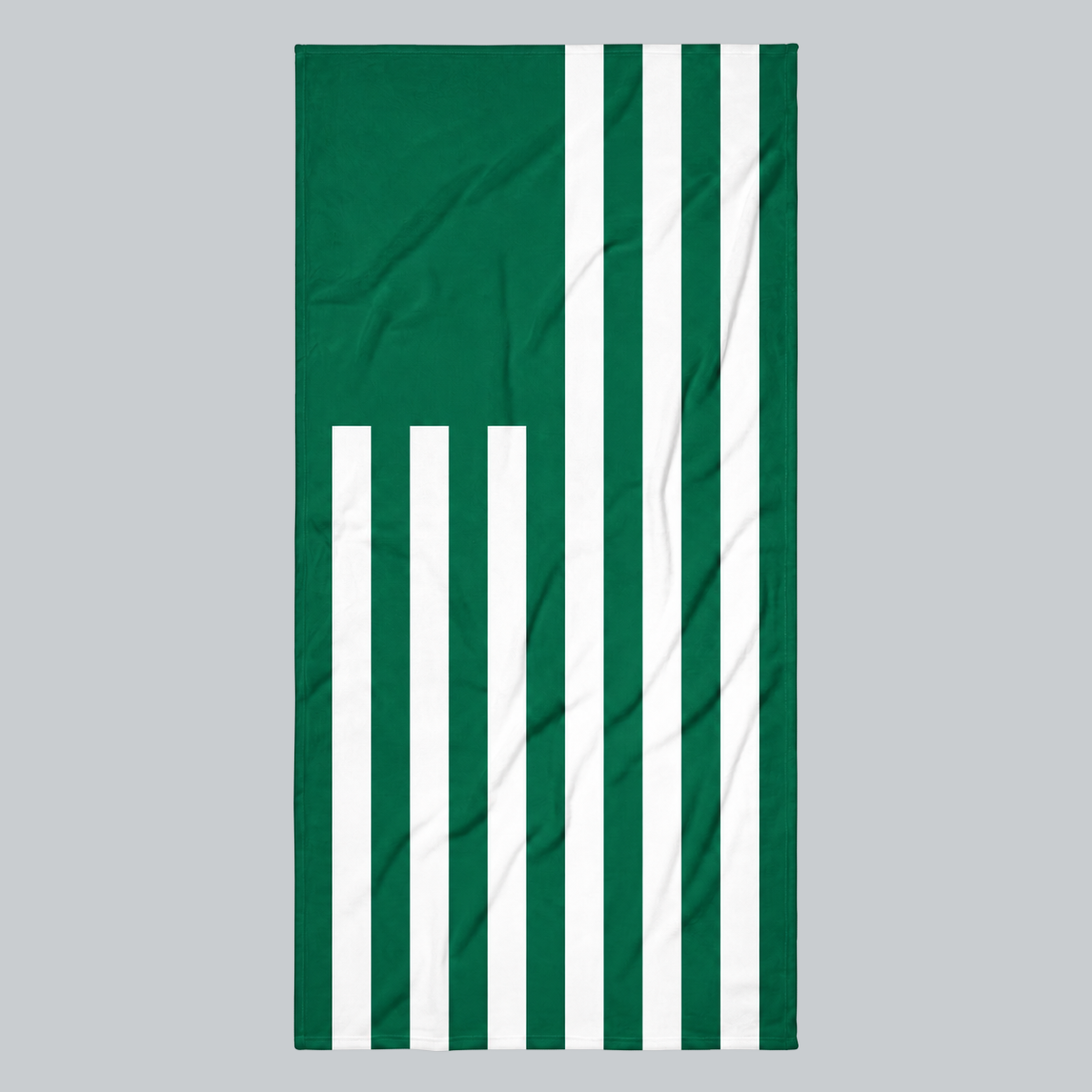 Tech Tool Signature Beach Towel in Golf Green, full front flag design | Color: Golf Green