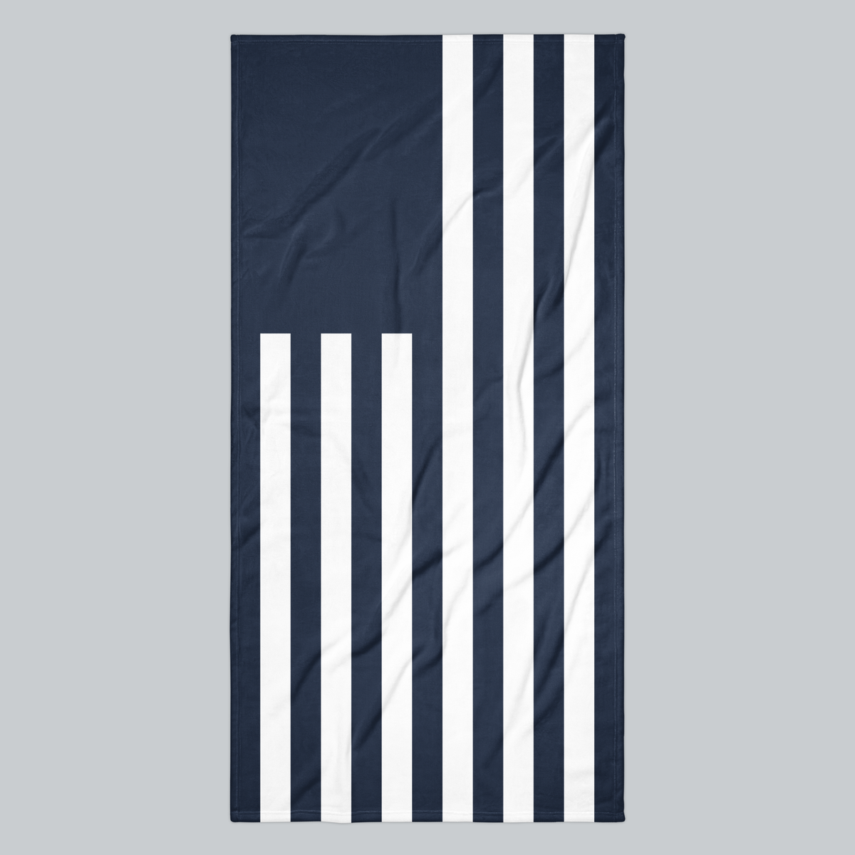 Tech Tool Signature Beach Towel in Navy, full front | Color: Navy