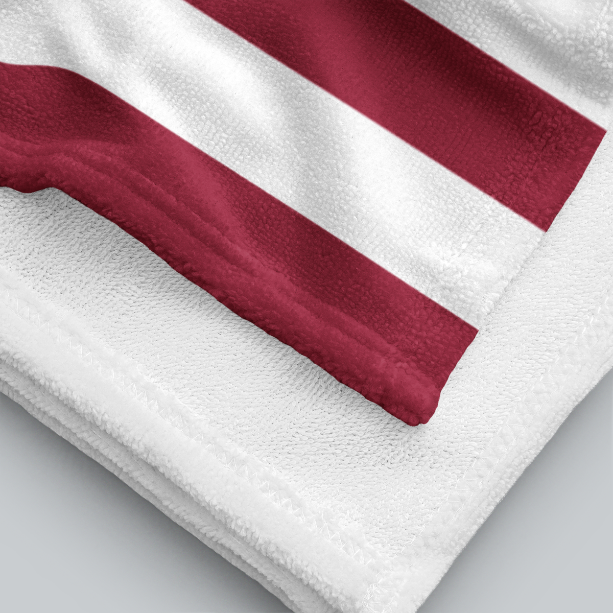 Tech Tool Signature Beach Towel in Signature, folded printed face and white terry reverse | Color: Signature