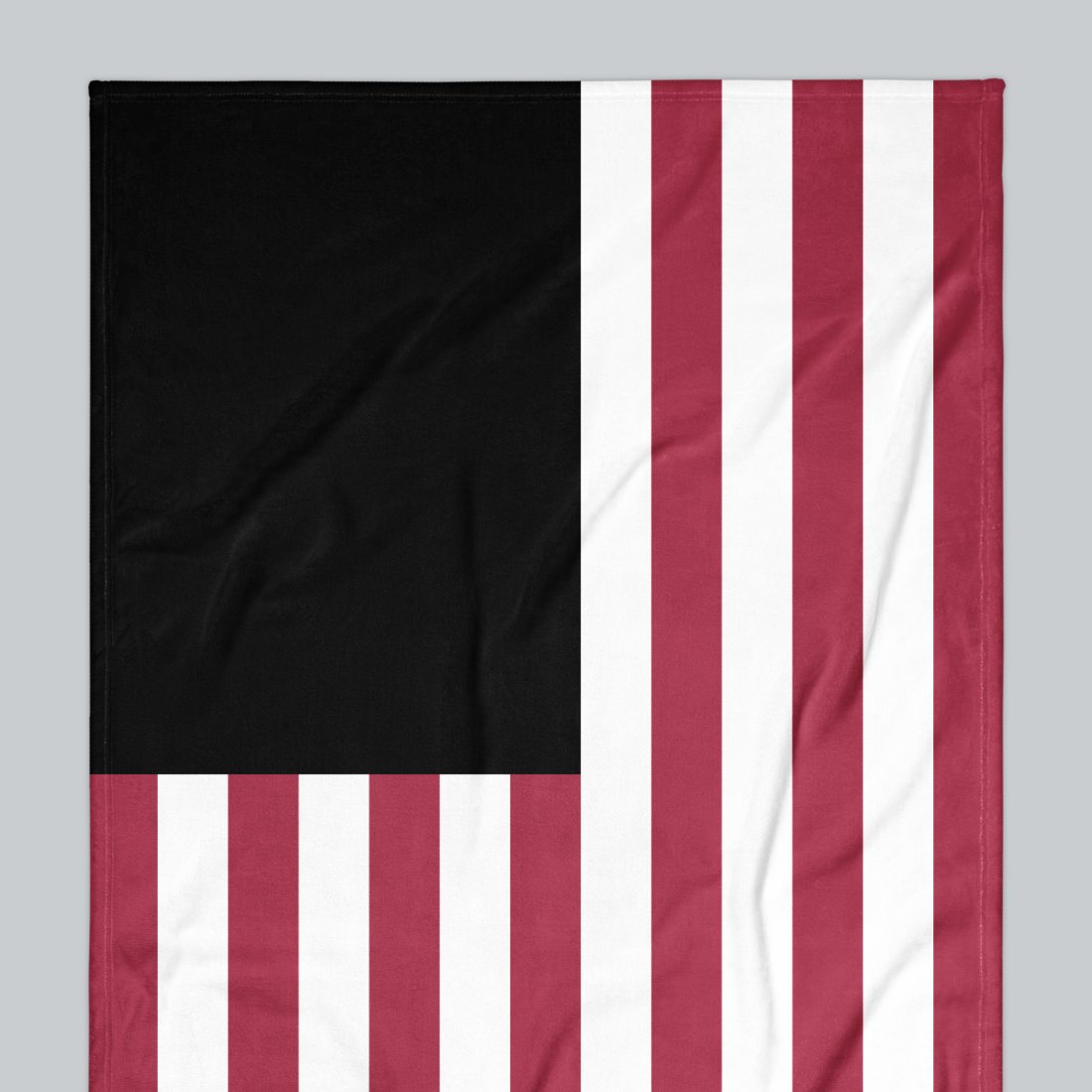 Tech Tool Signature Beach Towel in Signature, upper-left flag and stripe detail | Color: Signature