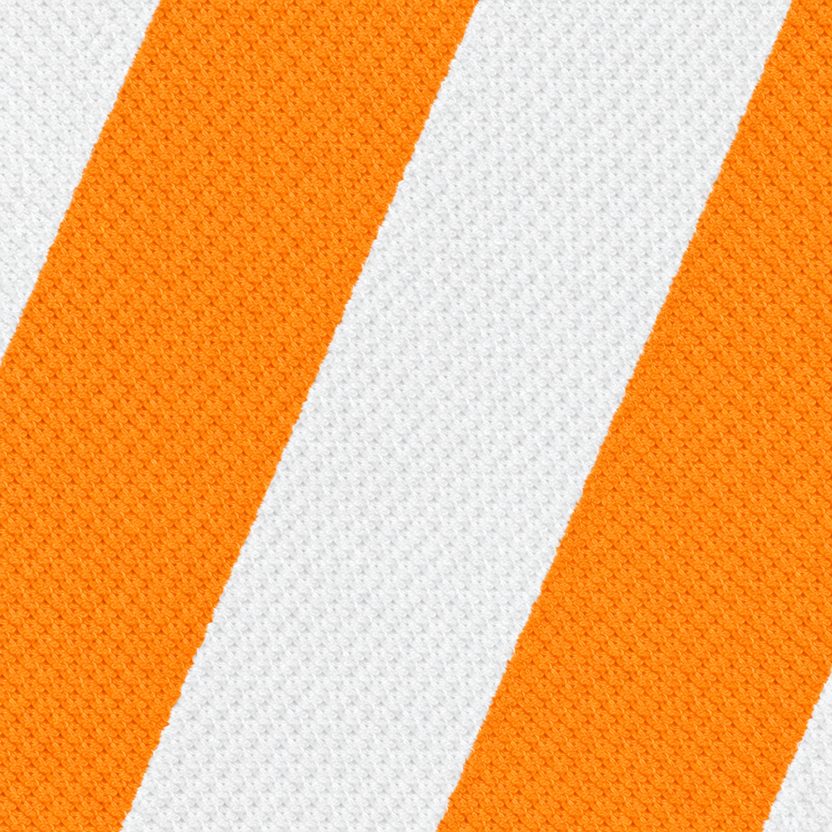 Tech Tool Signature Golf Towel in Mango Orange, full-bleed macro of colored and white microfiber stripes | Color: Mango Orange