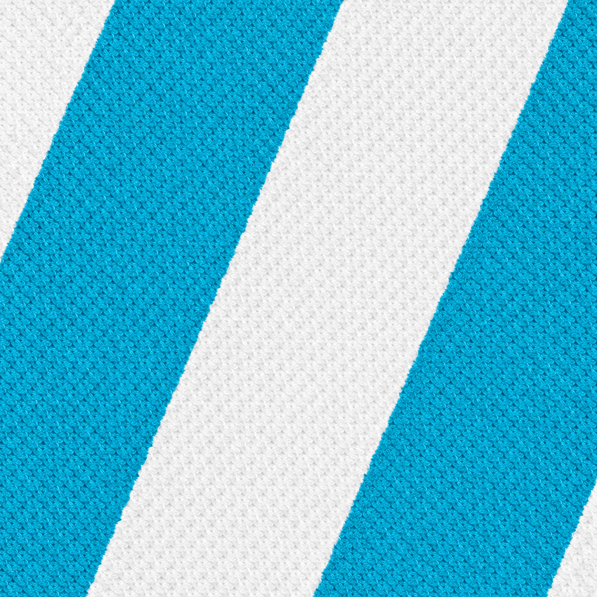 Tech Tool Signature Golf Towel in Tropical Blue, full-bleed macro of colored and white microfiber stripes | Color: Tropical Blue