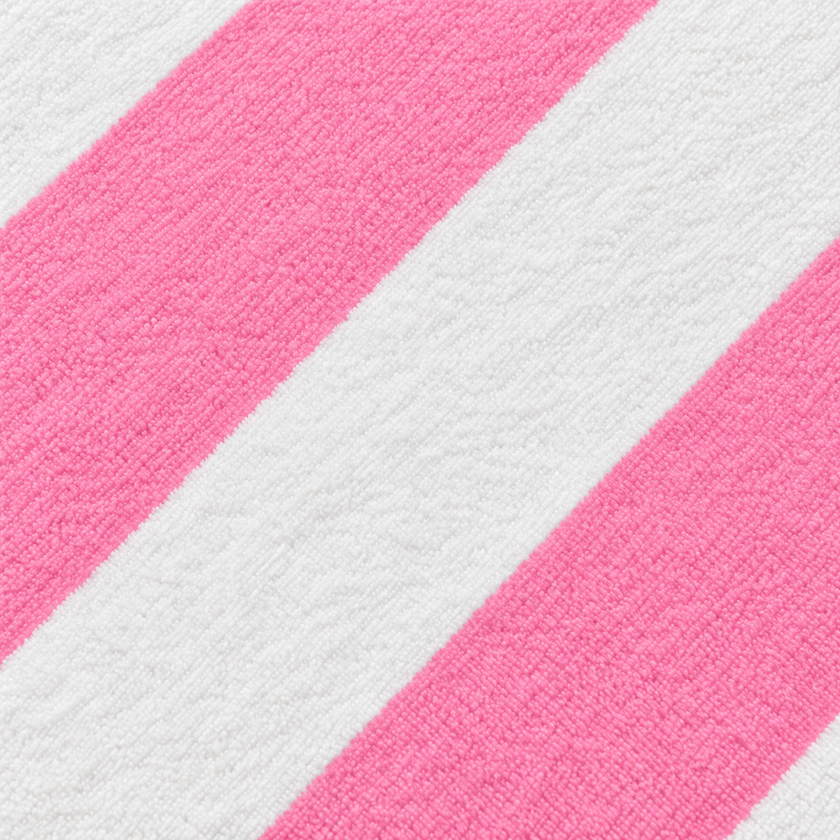 Tech Tool Signature Hand Towel in Barbie Pink, full-bleed macro of colored and white stripes | Color: Barbie Pink