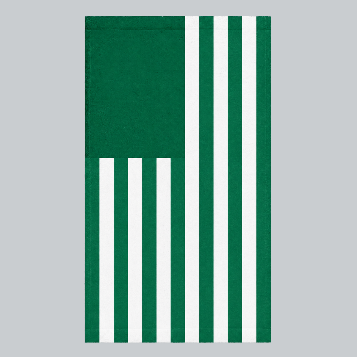 Tech Tool Signature Hand Towel in Golf Green, full front flag design | Color: Golf Green