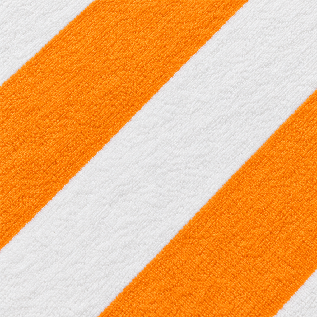 Tech Tool Signature Hand Towel in Mango Orange, full-bleed macro of colored and white stripes | Color: Mango Orange
